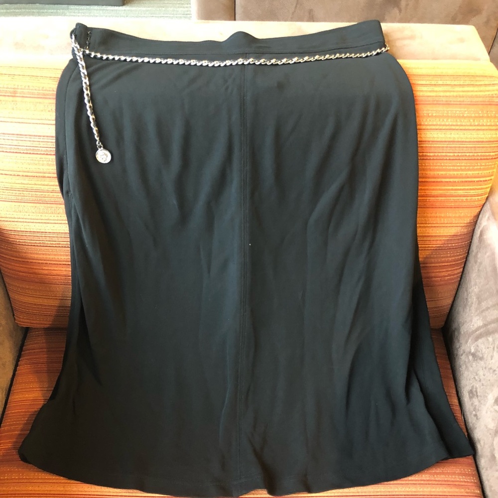 Black Chanel Skirt with chain